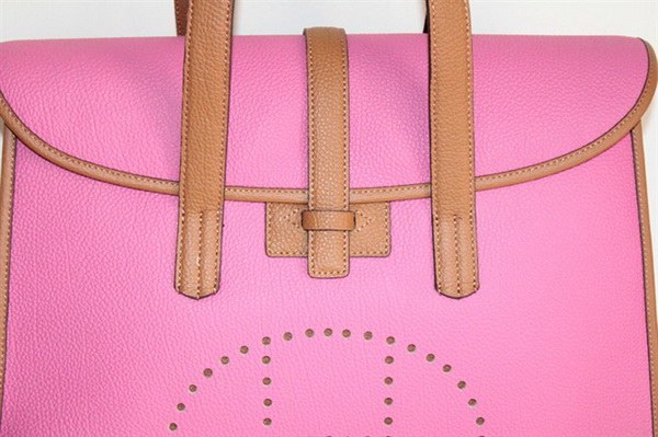 Best Hermes FeuDou Bag Peach 509095